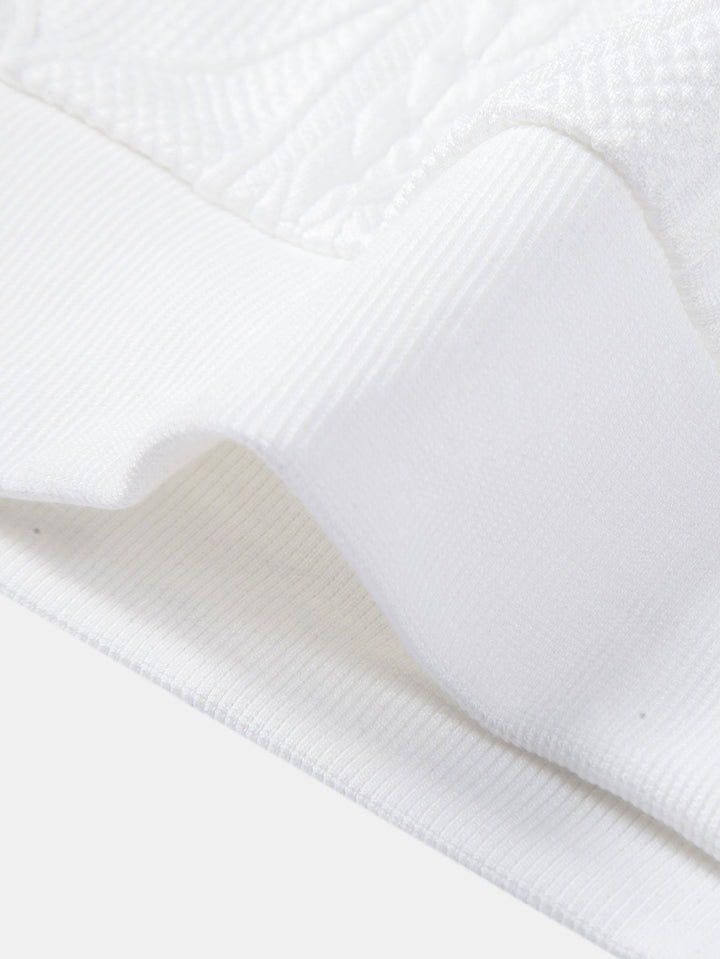 Wout | Sweater met geometrisch jacquarddessin en relaxte pasvorm