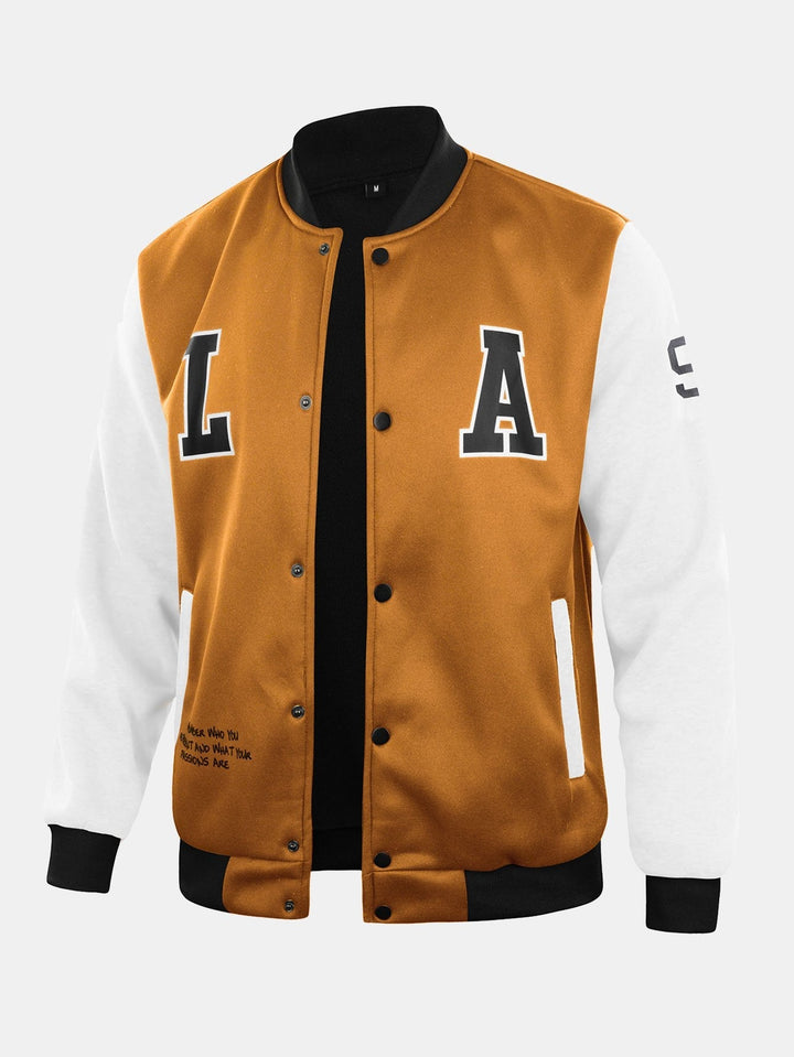Bastiaan | Baseball jack met la-print