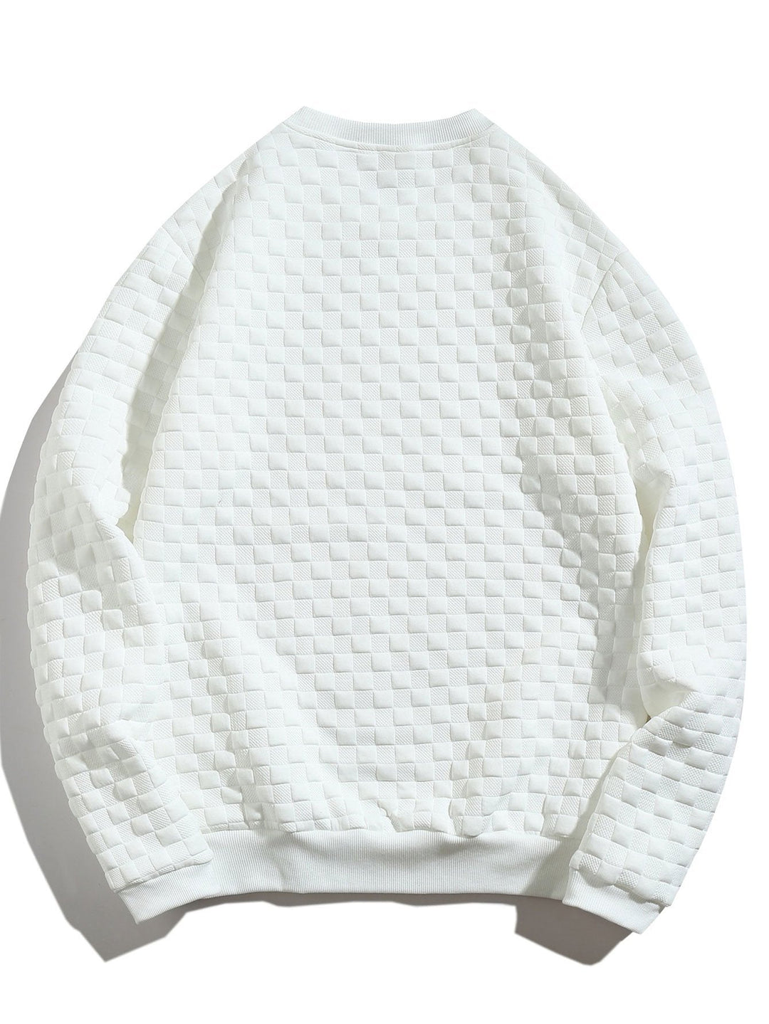 Hidde | Sweater met schaakbordjacquard