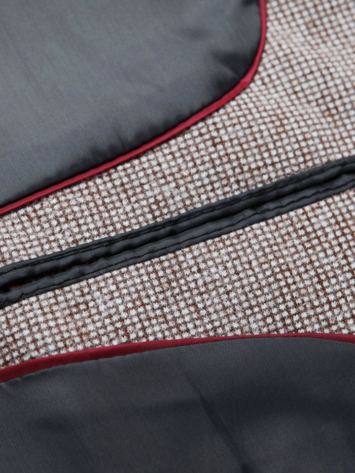 Ties | Blazer met fijne ruit in wollook