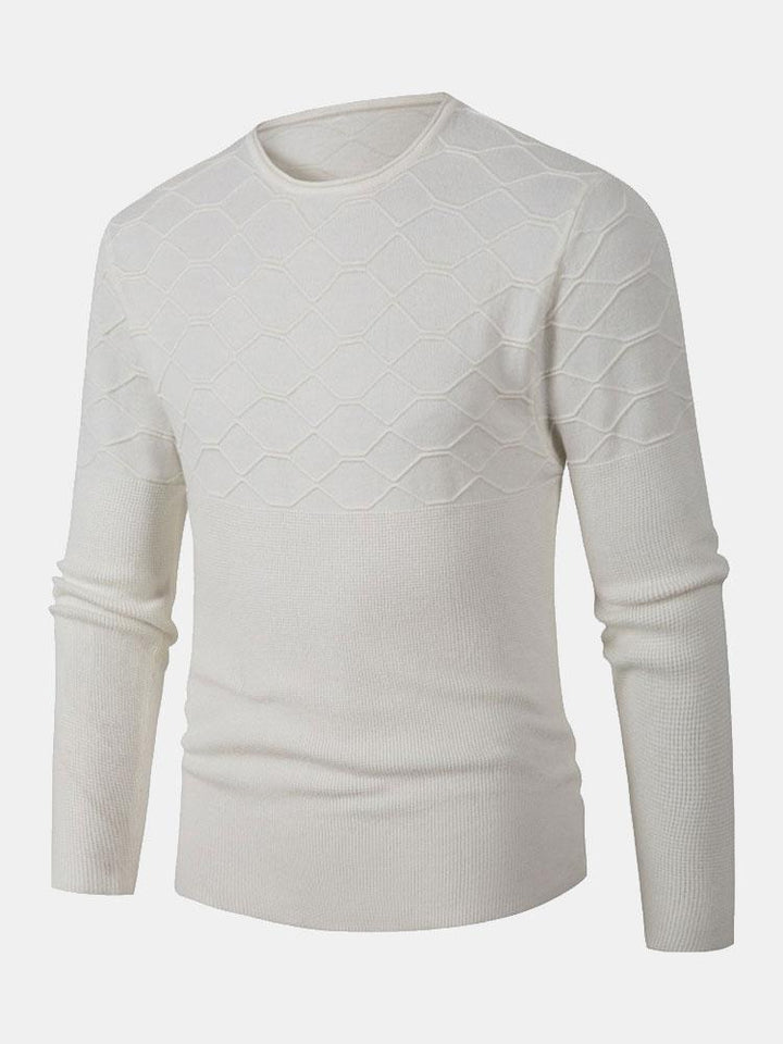 Benjamin | Slim-fit gebreide trui met ronde hals
