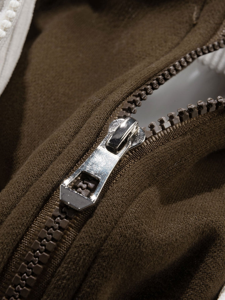 Cornelis | Corduroy puffer jas met capuchon