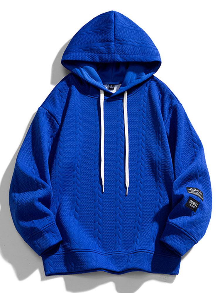 Melle | Hoodie met jacquarddessin en tarwemotief
