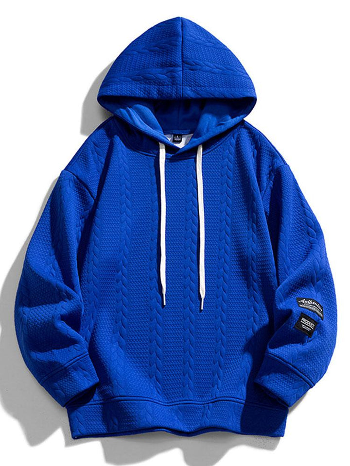 Melle | Hoodie met jacquarddessin en tarwemotief