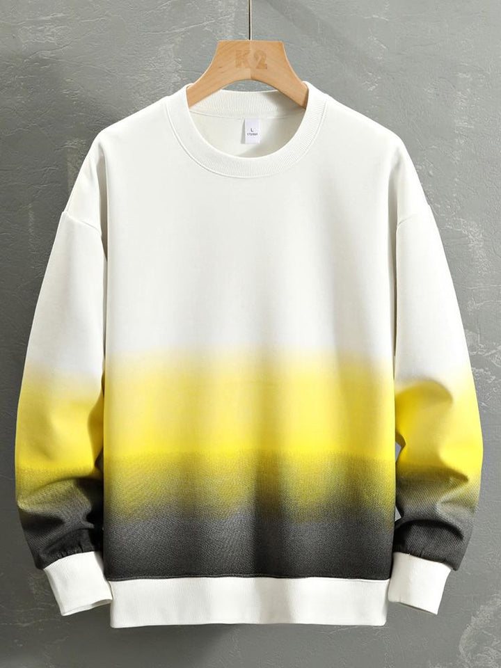 Jonathan | Sweater met kleurverloop en relaxte pasvorm