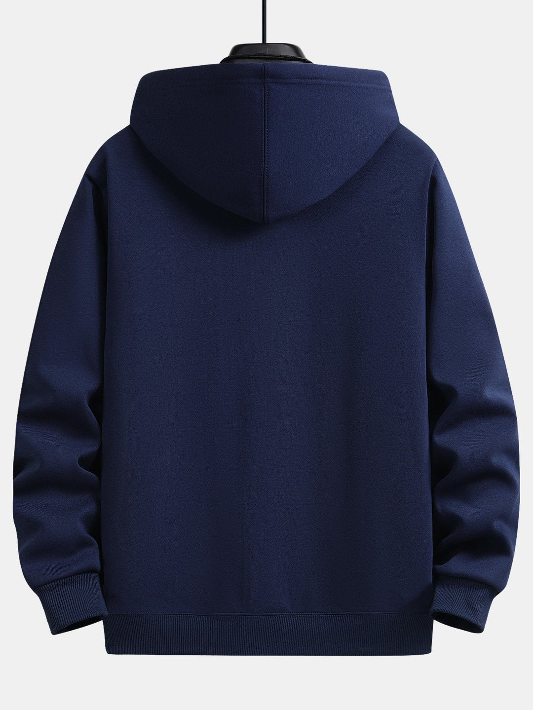 Zeno | Hoodie met pluchevoering, ritssluiting en relaxte pasvorm