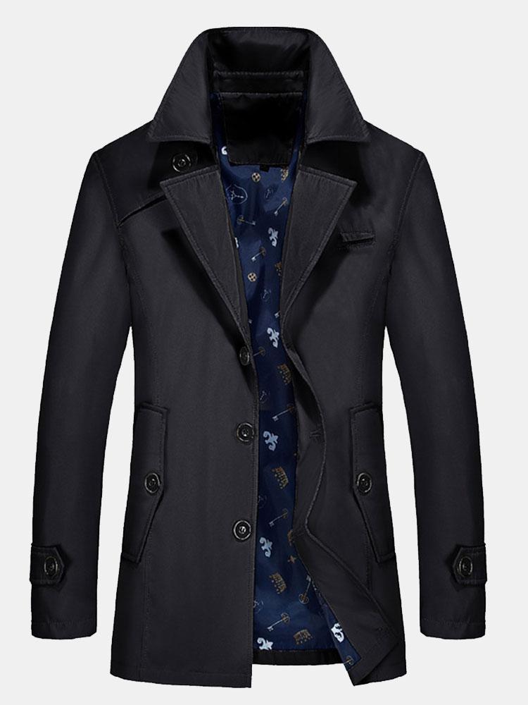 Wim | Trenchcoat van middellange lengte