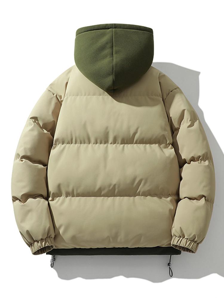 Wesley | Puffer jas met contrasterende capuchon