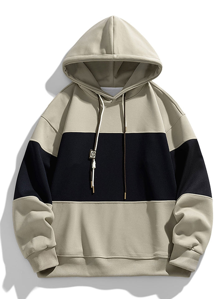 Kaj | Hoodie met kleurvlakken en relaxte pasvorm