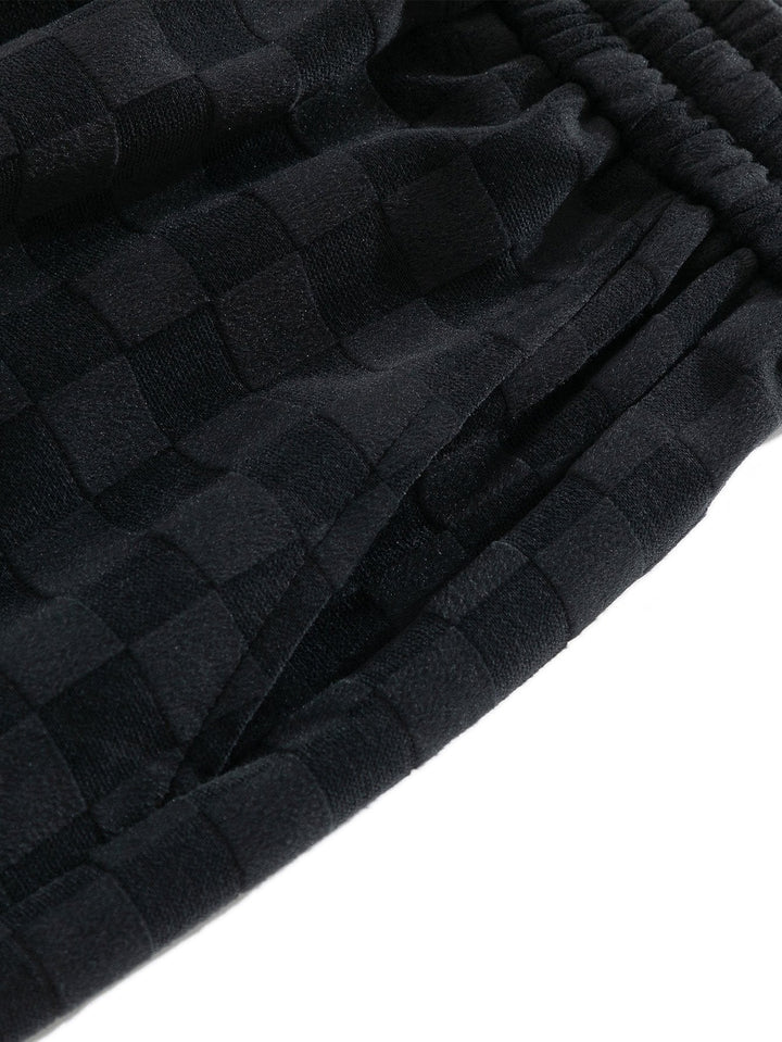 Arne | Geblokte Broek Straight Leg