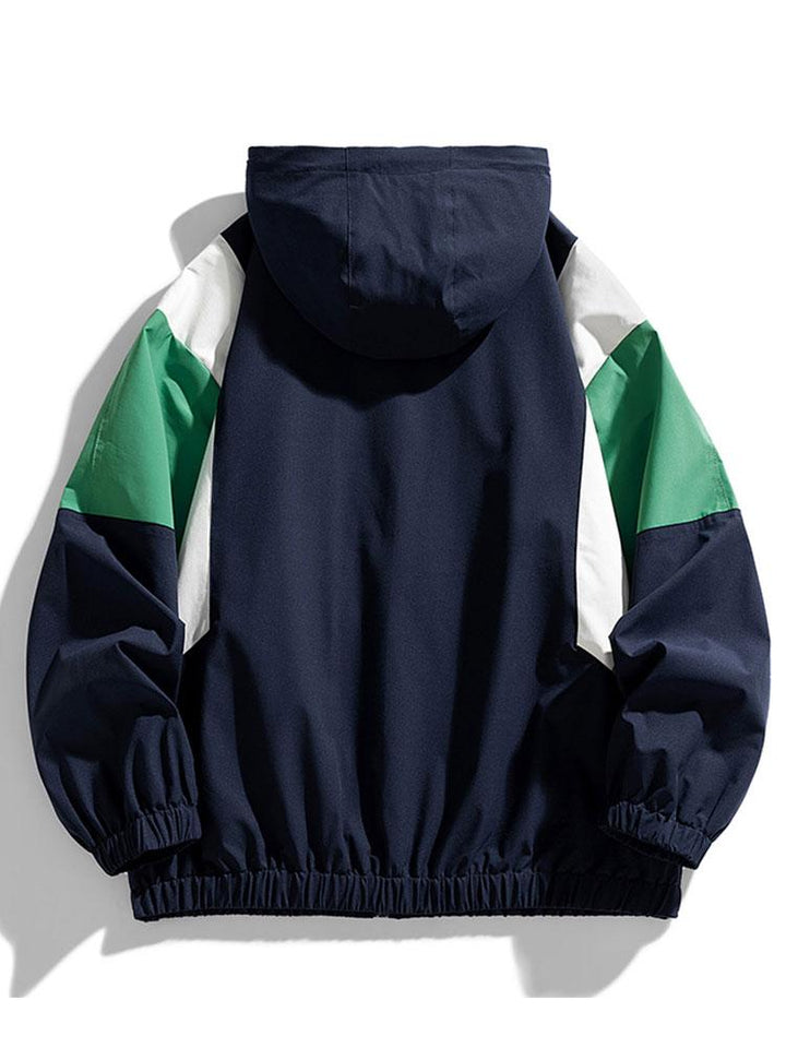 Bob | Windjack met colour-block design en capuchon