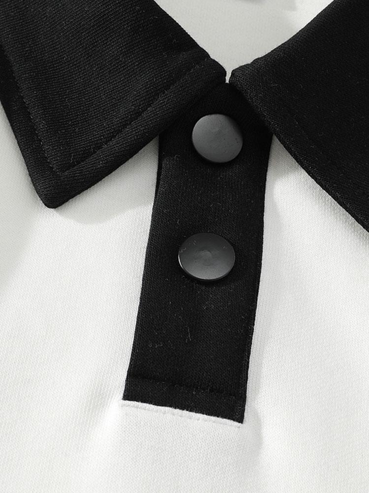 Tobias | Polosweater met contrastdetails