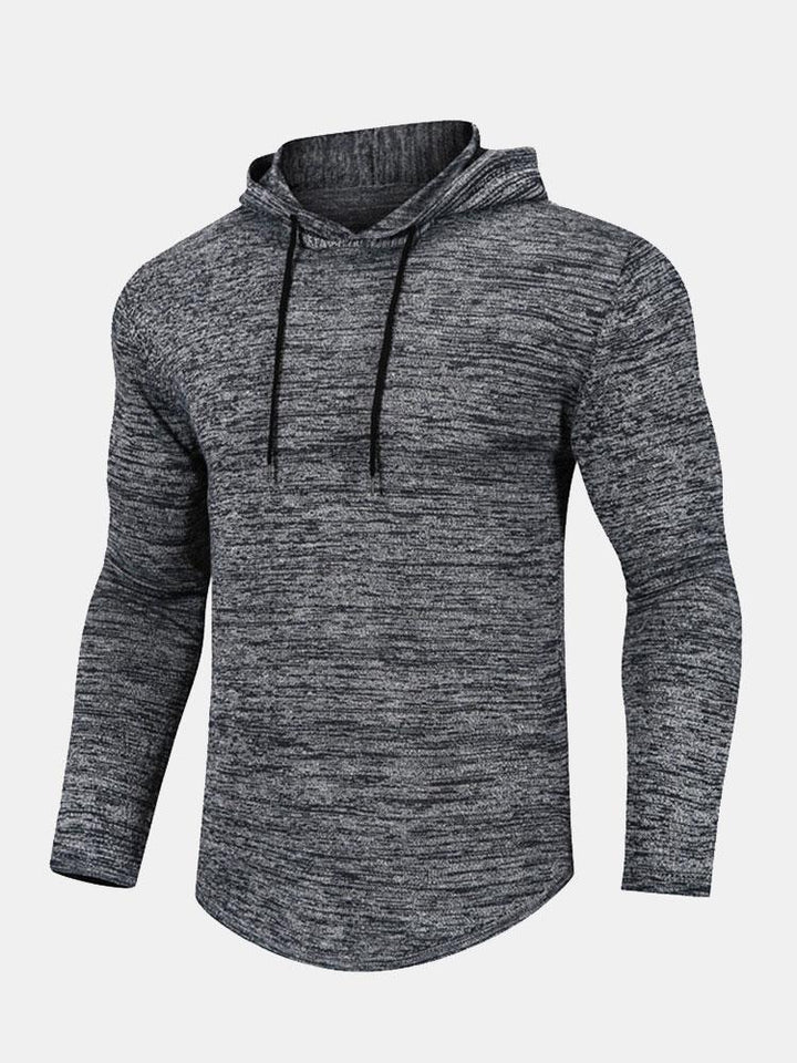 David | Slim-fit gebreide trui met capuchon