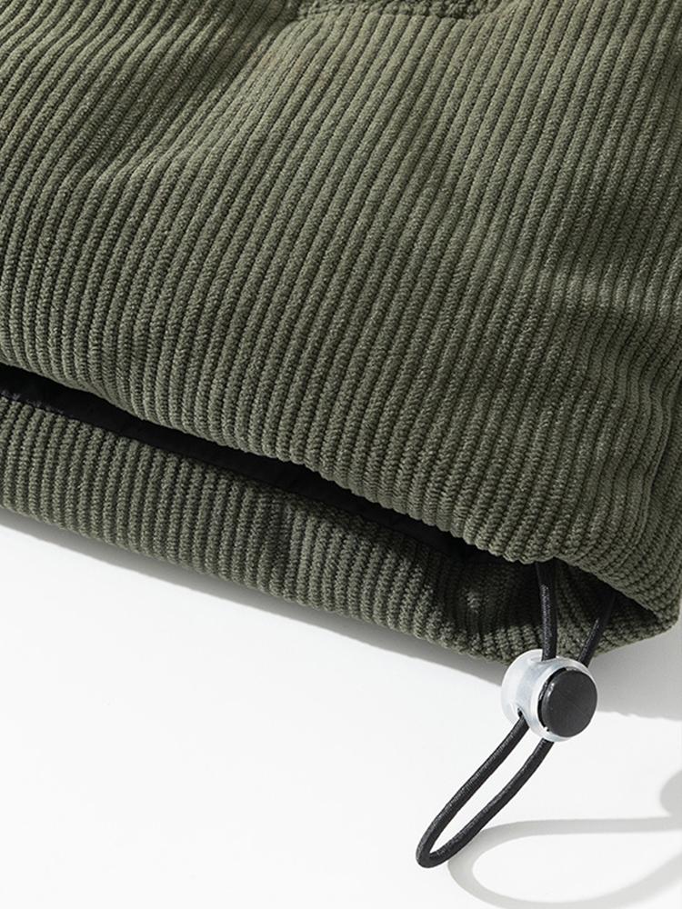 Jasper | Corduroy puffer jas met coltrechterkraag