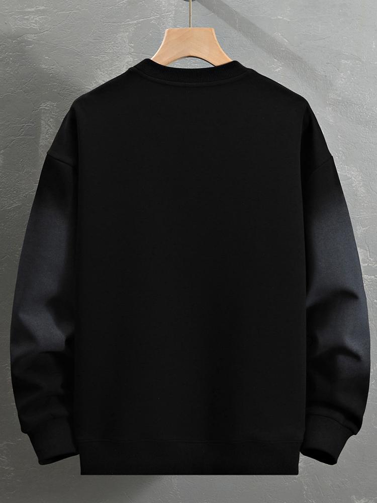 Maarten | Sweater met verlopende tekstopdruk