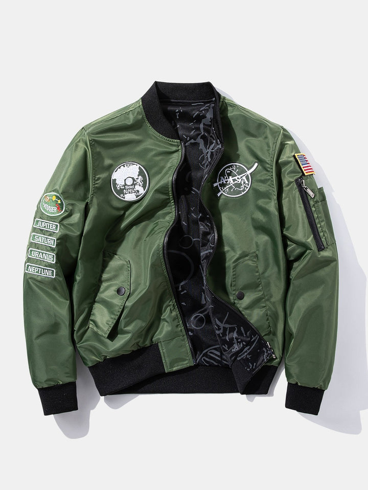 Siebe | Omkeerbaar bomber jack met nasa-patch