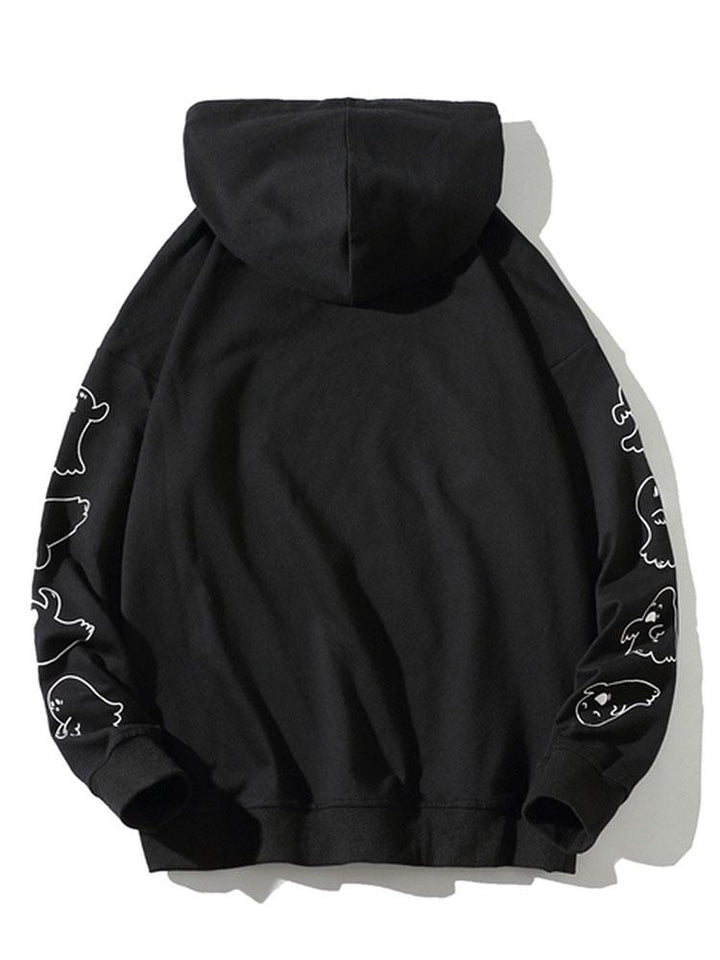 Victor | Hoodie met spookprint en relaxte pasvorm
