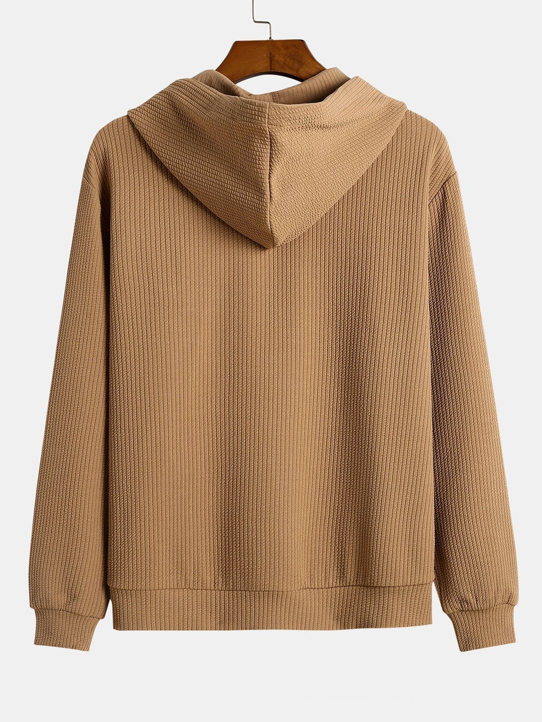 Cornelis | Basic hoodie met ribstructuur