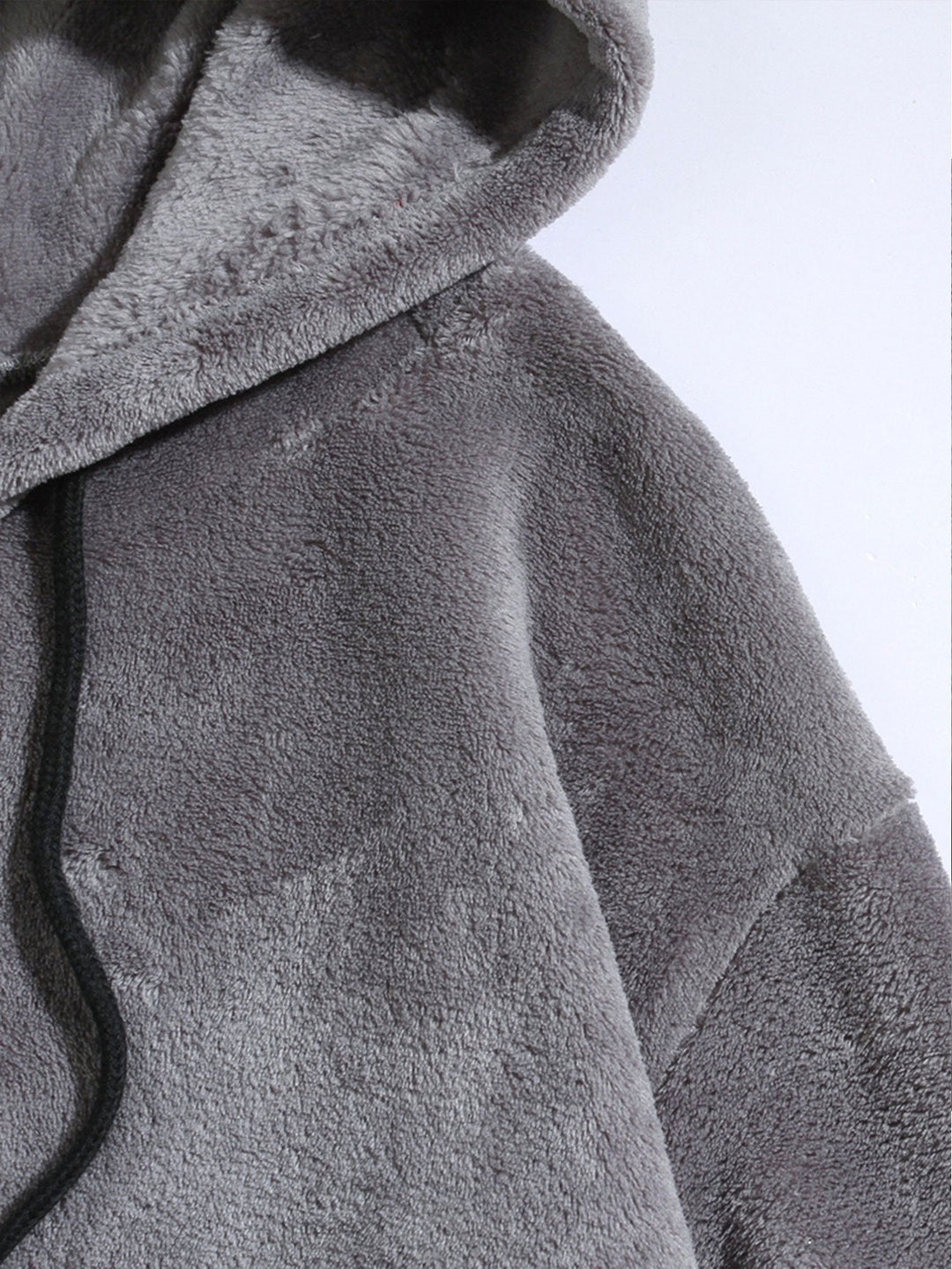 Reinier | Hoodie van teddyfleece met oortjes en relaxte pasvorm