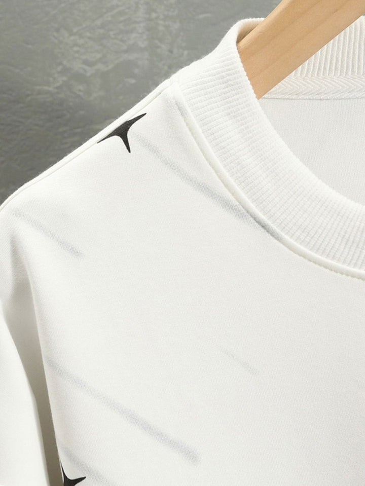 Julian | Sweater met meteoorprint en relaxte pasvorm