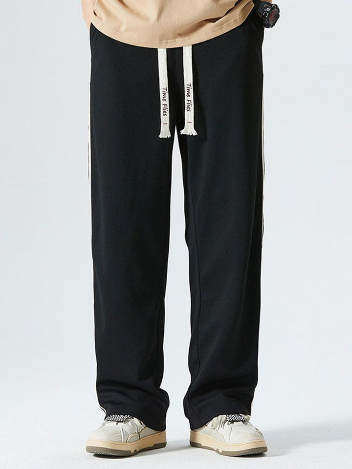 Rik | Vintage Broek Loose Fit met Zijstreep