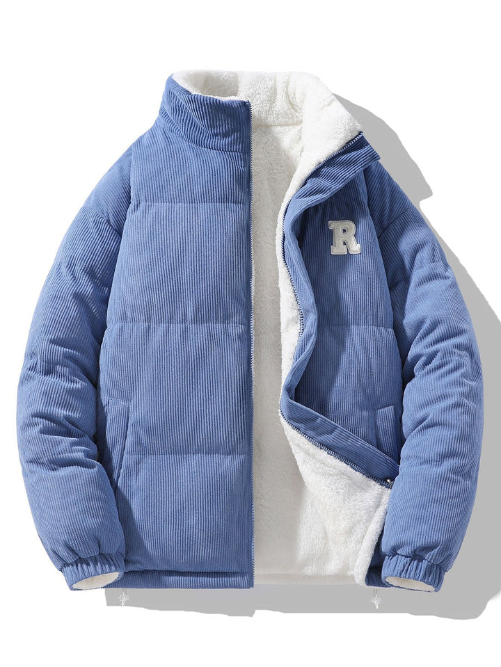 Martijn | Omkeerbare teddy corduroy jas