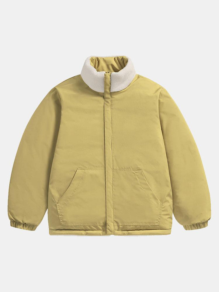 Ruben | Omkeerbare teddy puffer jas