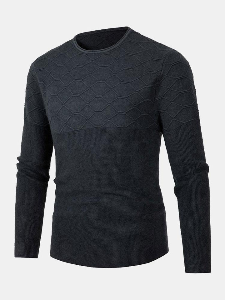 Benjamin | Slim-fit gebreide trui met ronde hals