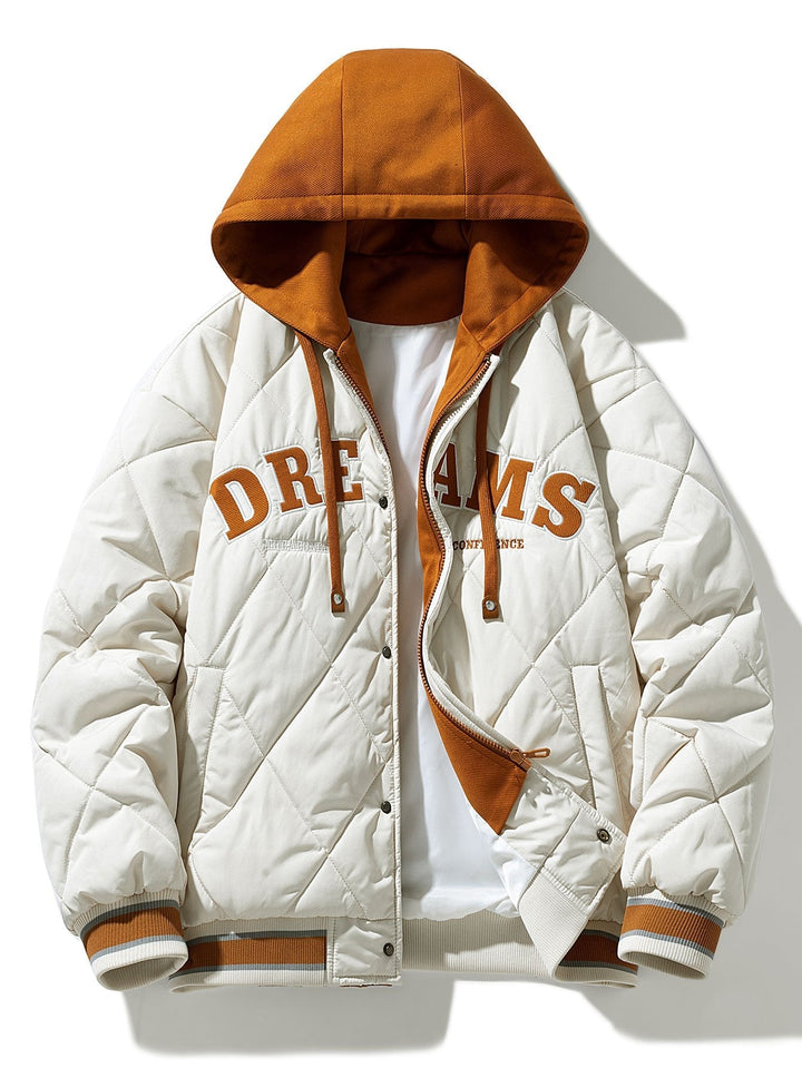 Kees | 2-in-1 gewatteerd baseball jack met capuchon