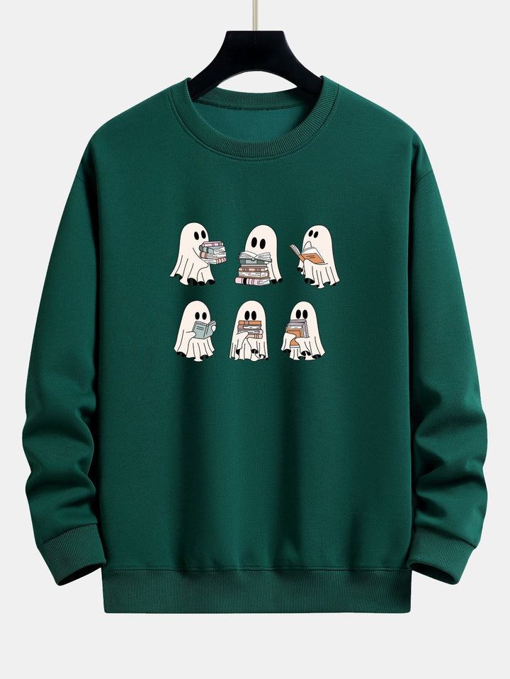 Gijs | Sweater met lezend spookje en relaxte pasvorm