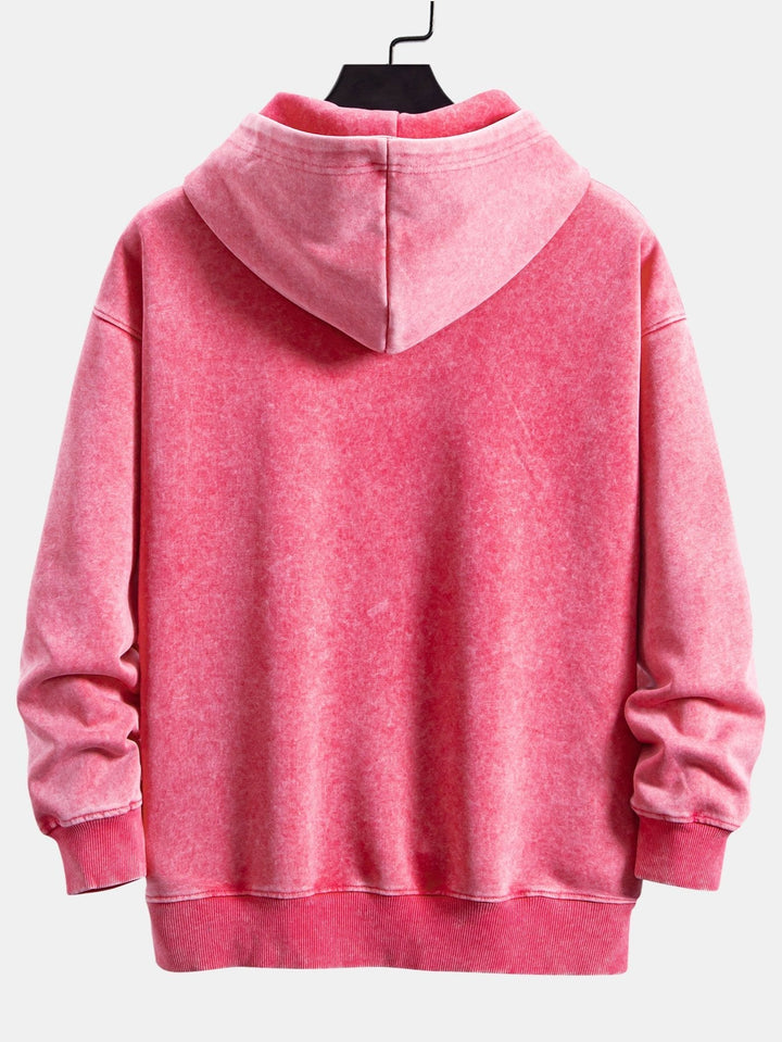 Stef | Hoodie met verwassen vintage-uitstraling en relaxte pasvorm