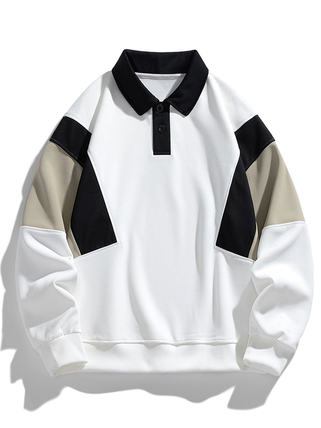 Thijs | Polosweater met kleurvlakken en relaxte pasvorm