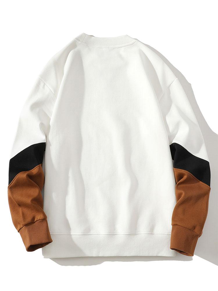 Floris | Sweater met kleurvlakken en ronde hals