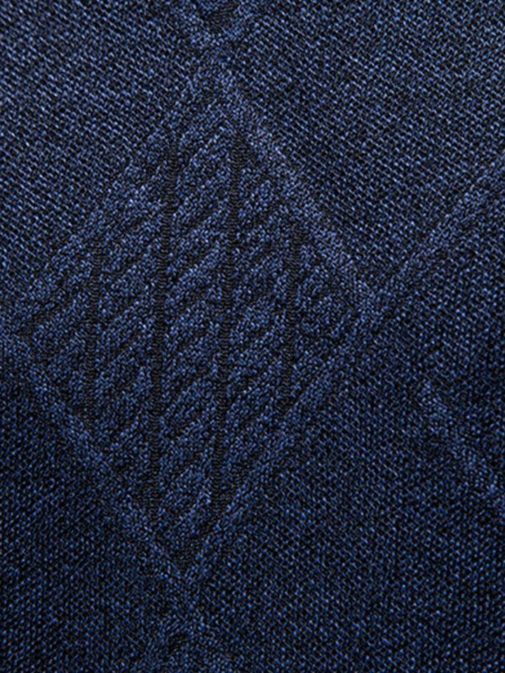Rens | Trui met geometrisch ruitpatroon