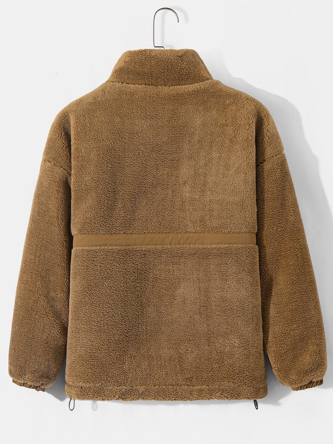 Koen | Gewatteerde teddyfleece jas met rits