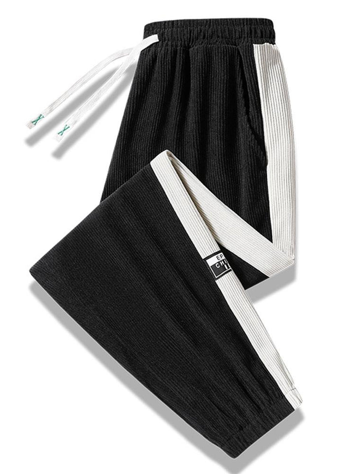 Sam | Corduroy Joggingbroek met Zijstreep