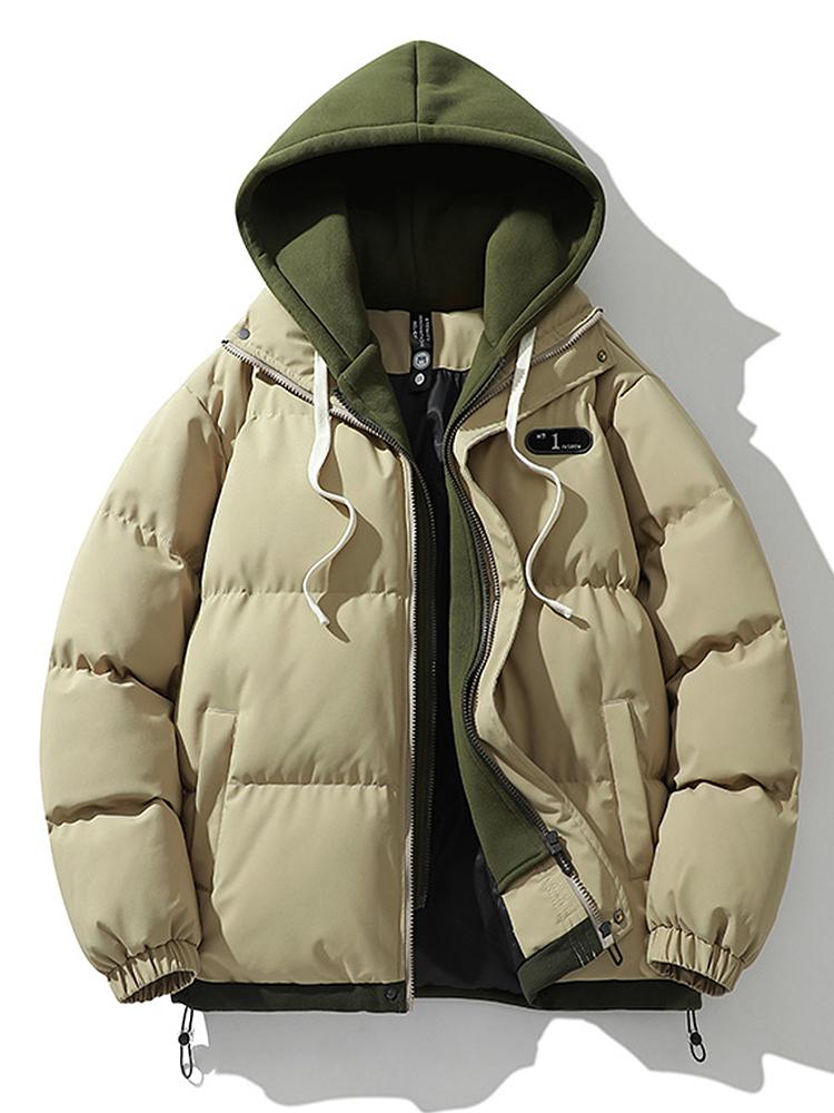 Wesley | Puffer jas met contrasterende capuchon