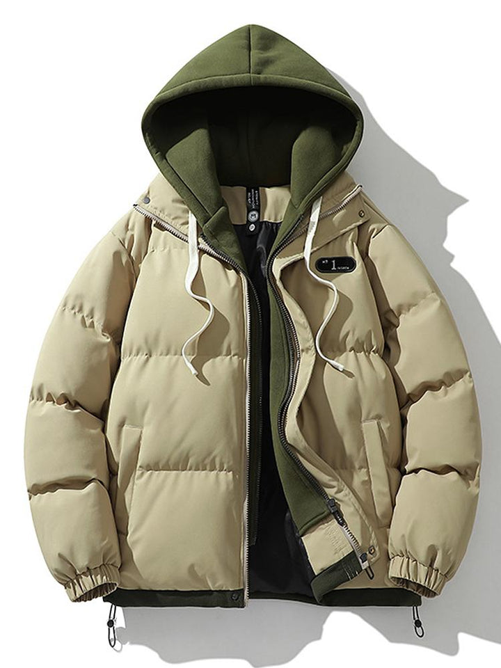 Wesley | Puffer jas met contrasterende capuchon