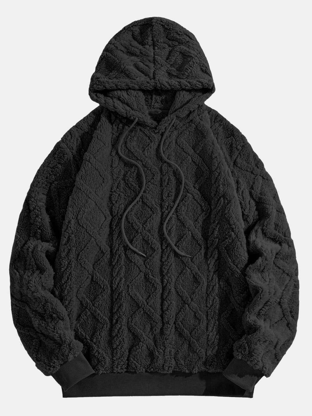 Ids | Hoodie van teddyfleece met geometrisch jacquarddessin