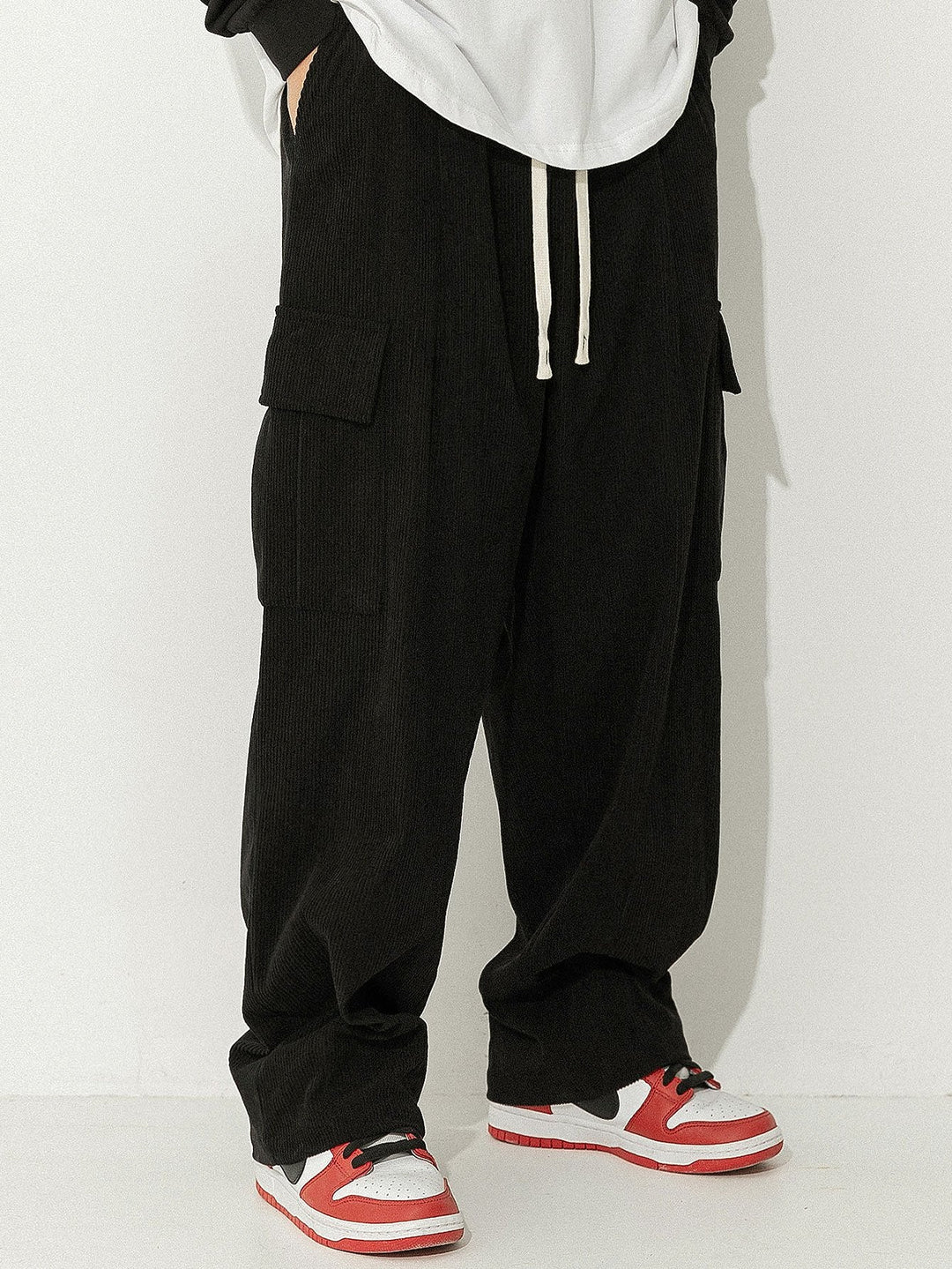 Bram | Corduroy Cargo Broek Loose Fit