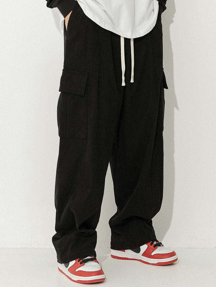 Bram | Corduroy Cargo Broek Loose Fit