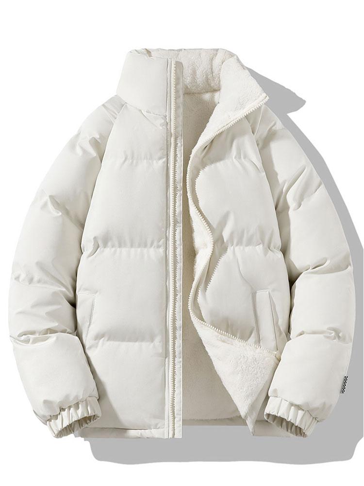Sven | Puffer jas met teddyvoering