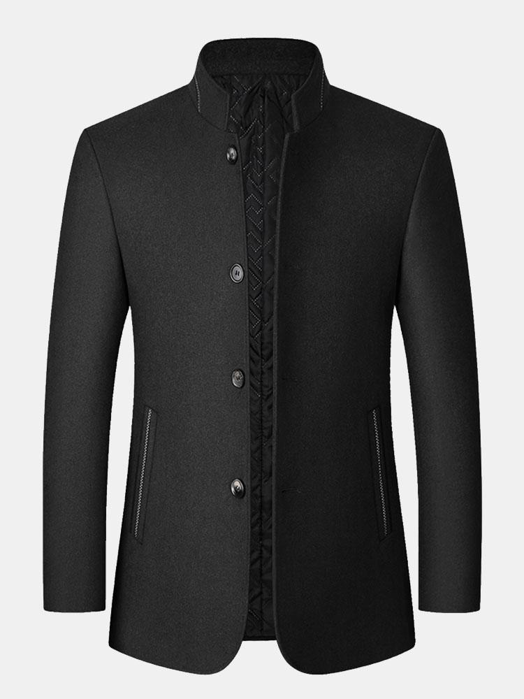 Gijs | Blazer met opstaande kraag in wolmix