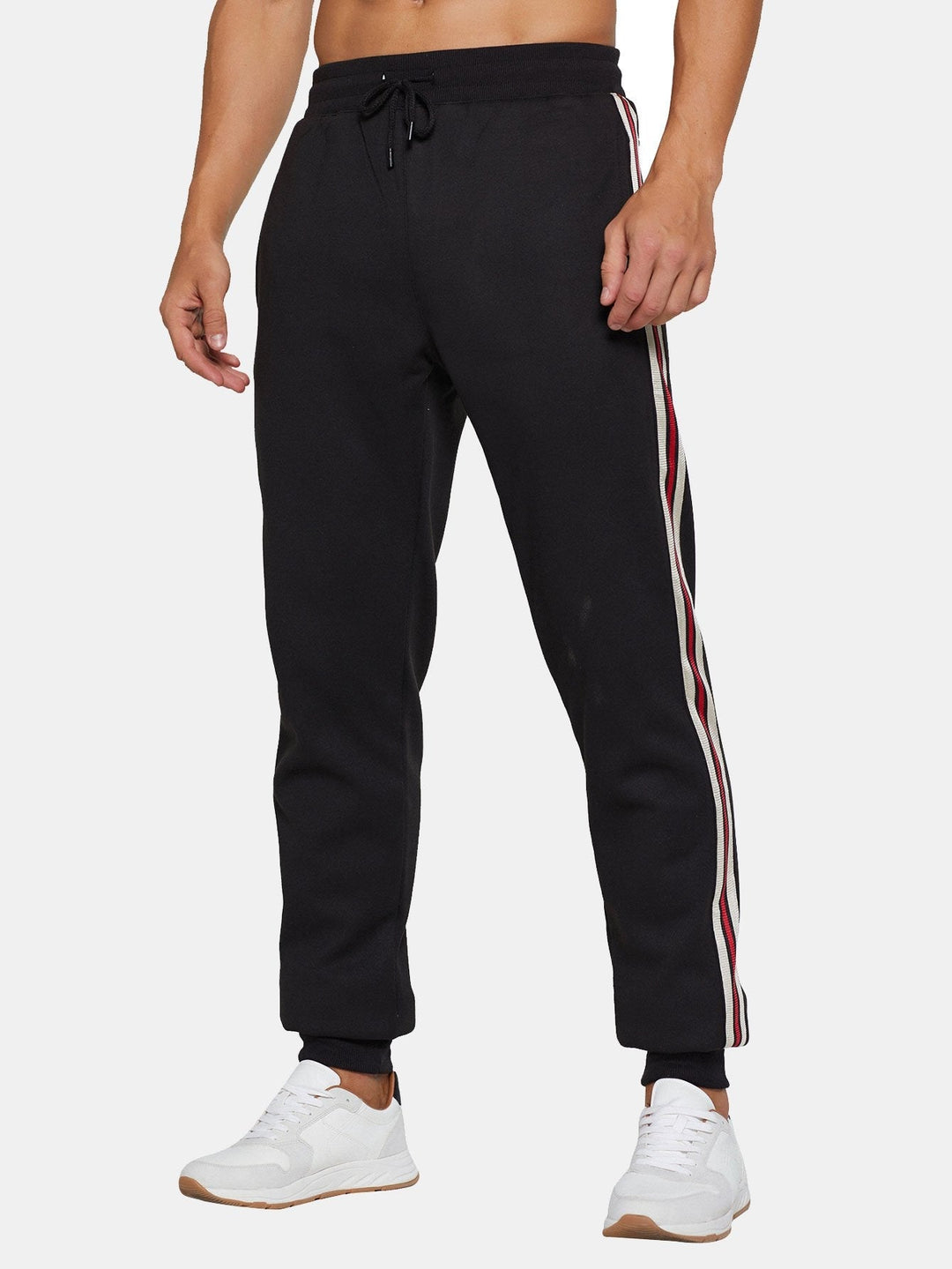 Leon | Teddy Gevoerde Joggingbroek met Zijstreep