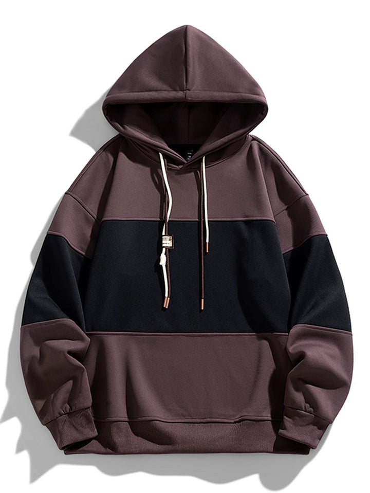 Kaj | Hoodie met kleurvlakken en relaxte pasvorm