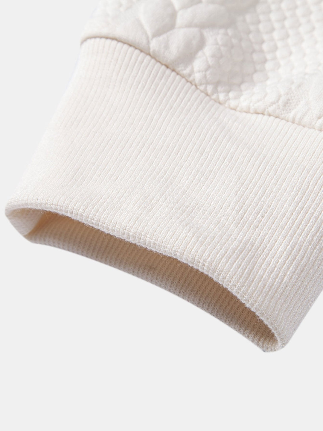 Ties | Hoodie met jacquarddessin, tarwemotief en relaxte pasvorm