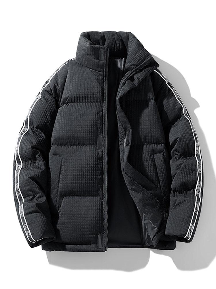Niels | Puffer jas met wafelstructuur
