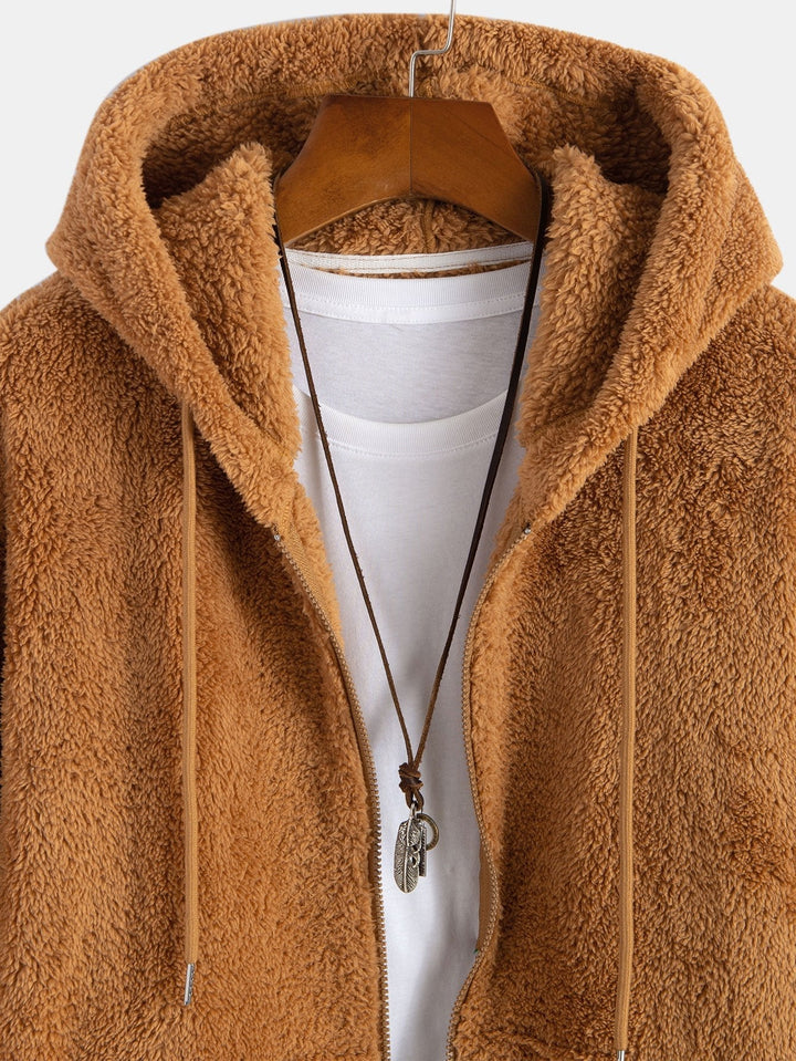 Otis | Basic teddyhoodie met ritssluiting