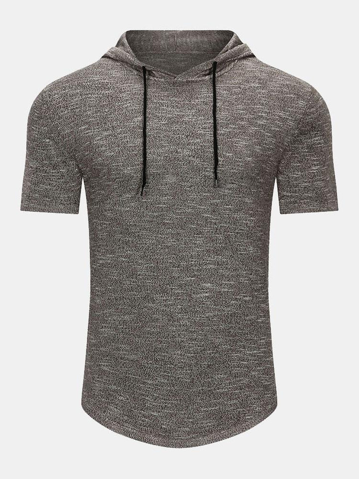 Eduard | Slim-fit gebreid T-shirt met capuchon