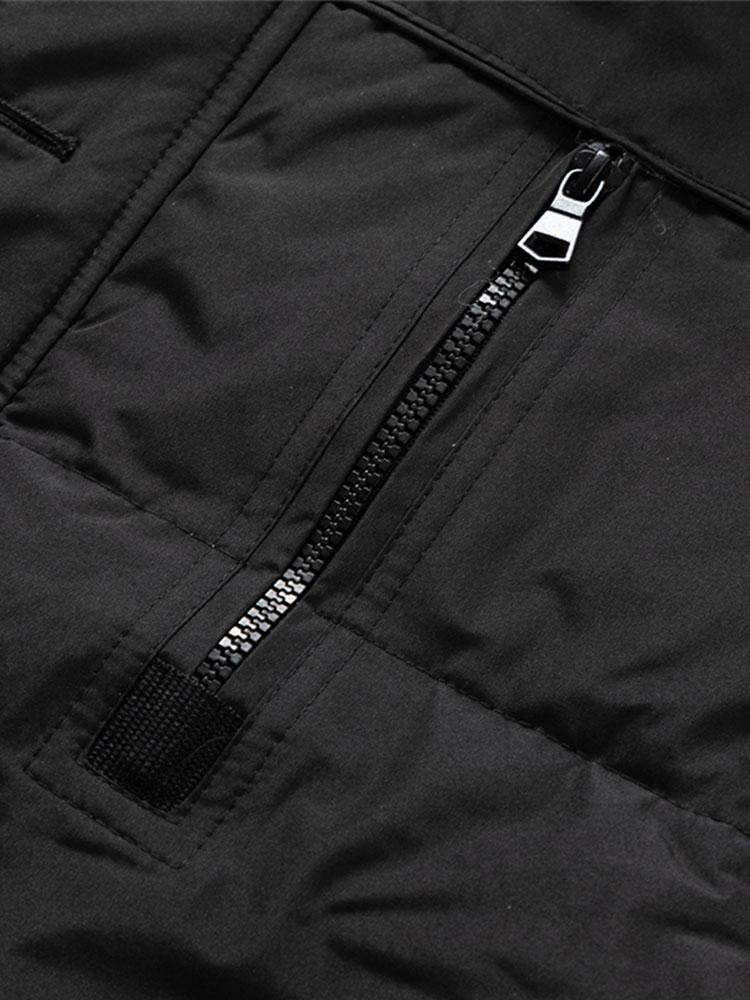 Ronald | Coat met imitatiebontkraag en afneembare capuchon